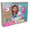 Žaidimai Gabby's Dollhouse, 3 medinės dėlionės po 24 detales su medine dėžute vaikams, nuo 3 metų