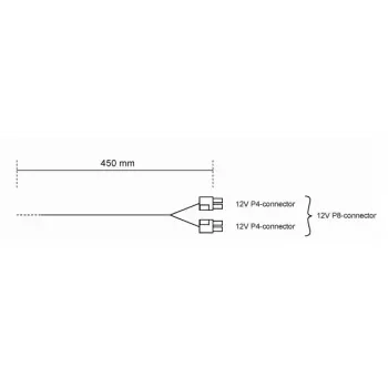 be quiet! CC-4420 0,45 m laido adapteris