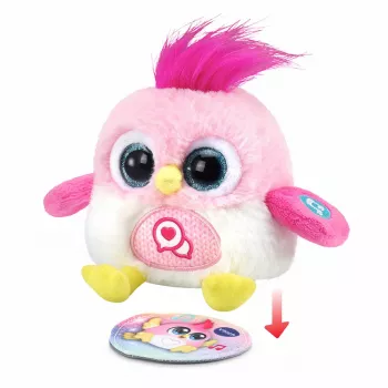 Interaktyvus kalbantis pliušinis paukštis VTech Lolibirds Momo — maitinamas baterijomis lavinantis žaislas