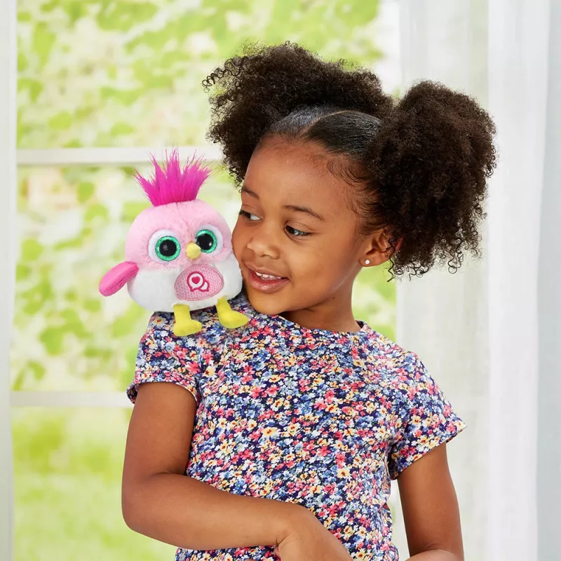 Interaktyvus kalbantis pliušinis paukštis VTech Lolibirds Momo — maitinamas baterijomis lavinantis žaislas