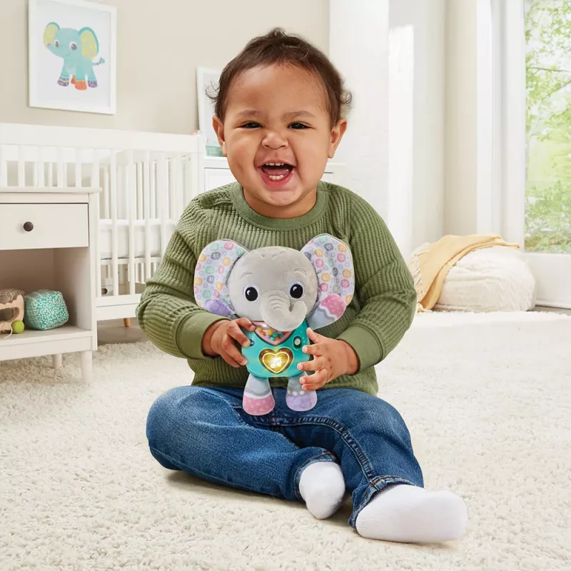Žaislinė figūrėlė VTech Melody Elephant 80-566704 — lavinamasis garsinis žaislas su spalvingu dizainu
