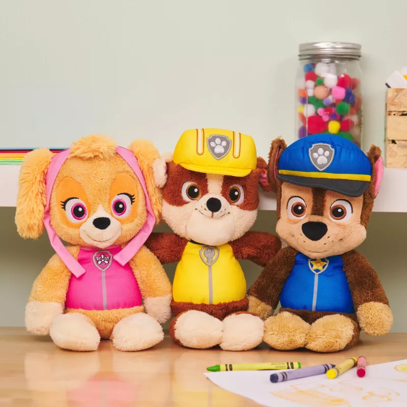 PAW Patrol GUND Official Marshall Take Along Buddy pliušinis žaislas, aukščiausios kokybės gyvūno iškamša nuo 1 metų, raudona/balta, 13”