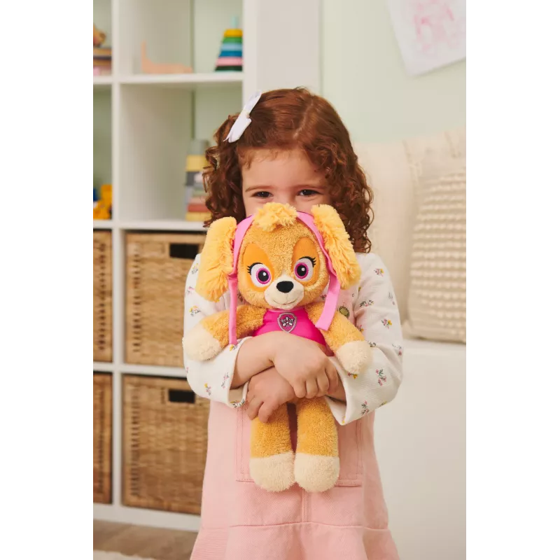 „PAW Patrol GUND Official Skye Take Along Buddy“ pliušinis žaislas, aukščiausios kokybės kimštinis gyvūnėlis vaikams nuo 1 metų, rožinė / ruda, 13”