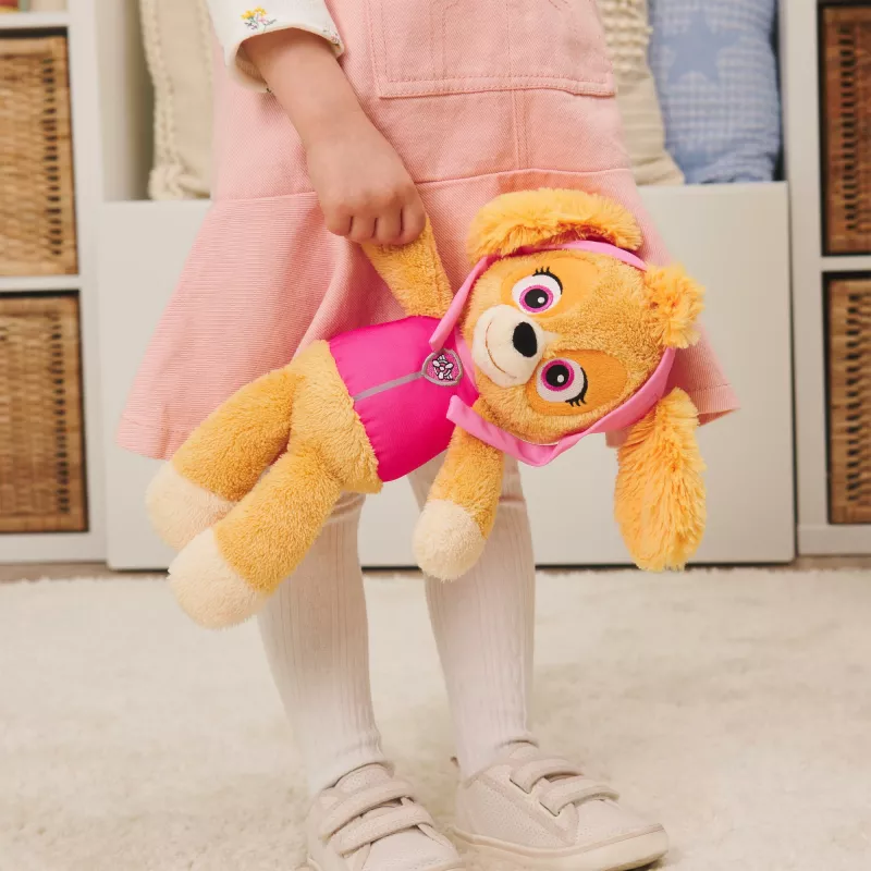 „PAW Patrol GUND Official Skye Take Along Buddy“ pliušinis žaislas, aukščiausios kokybės kimštinis gyvūnėlis vaikams nuo 1 metų, rožinė / ruda, 13”