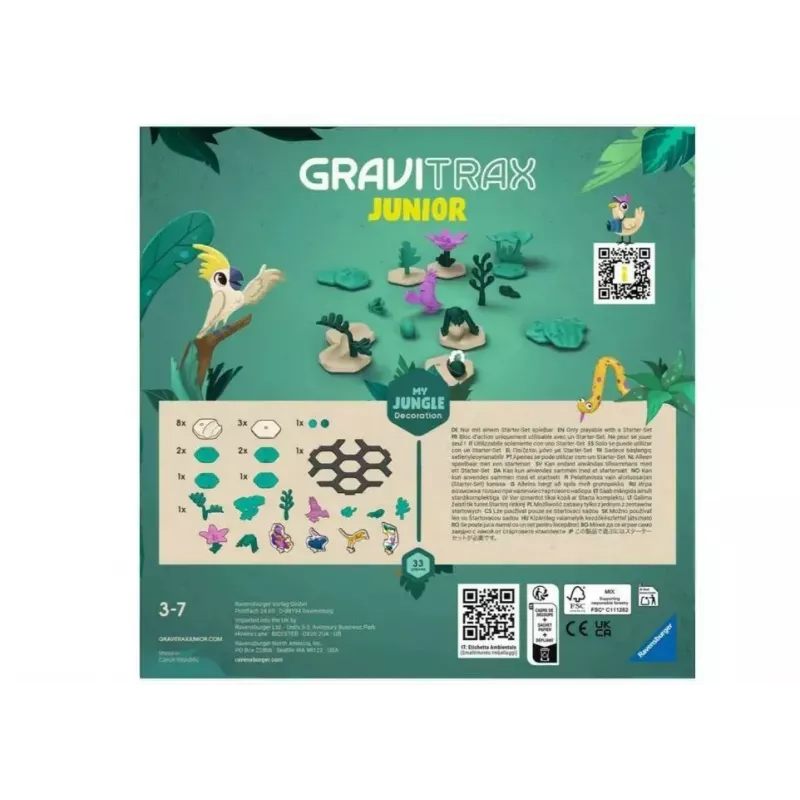 Stalo žaidimas Ravensburger GraviTrax Junior (modelis 23747) — nuo 3 metų