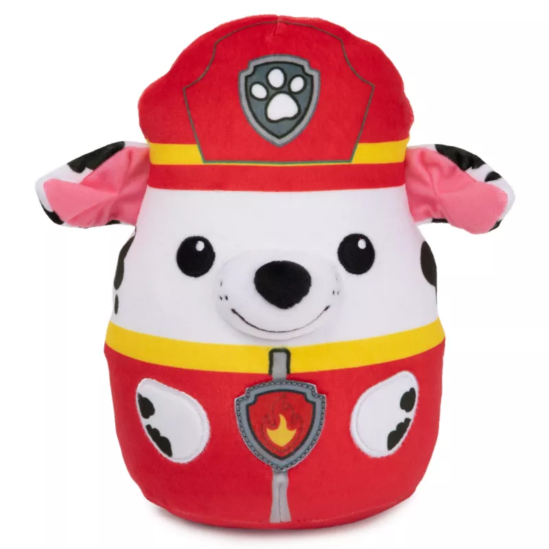 PAW Patrol GUND Marshall Squish Plush, oficialus žaislas iš populiaraus animacinio filmuko, minkšta kimštinė figūrėlė vaikams nuo 1 metų, 8 colių