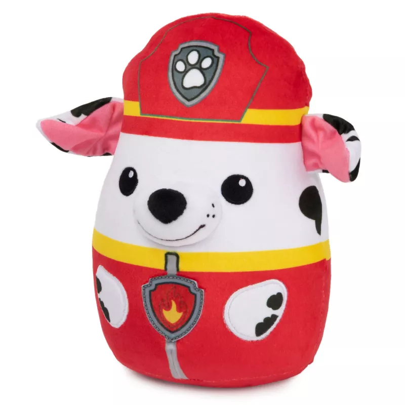 PAW Patrol GUND Marshall Squish Plush, oficialus žaislas iš populiaraus animacinio filmuko, minkšta kimštinė figūrėlė vaikams nuo 1 metų, 8 colių