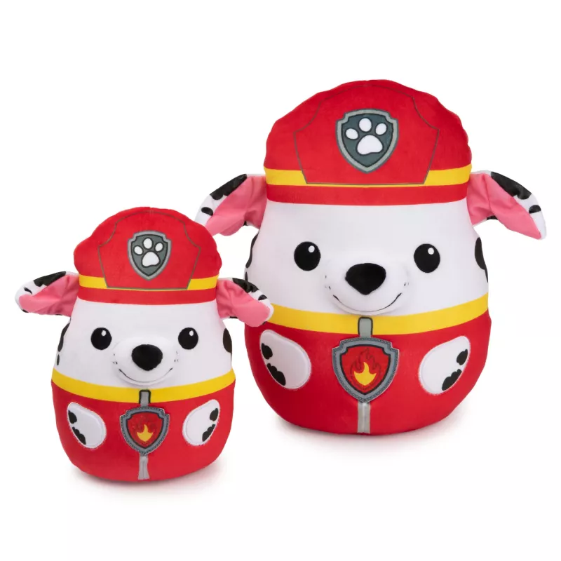 PAW Patrol GUND Marshall Squish Plush, oficialus žaislas iš populiaraus animacinio filmuko, minkšta kimštinė figūrėlė vaikams nuo 1 metų, 8 colių
