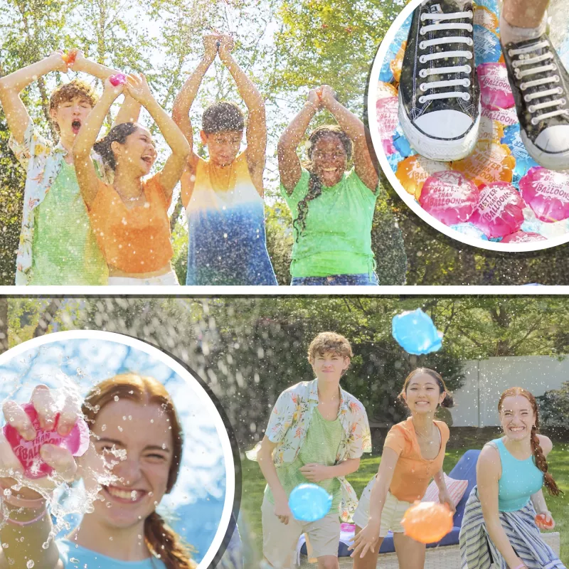 Nerf Super Soaker Better Than Balloons vandens žaislai, lengvas 1 dalies sutvarkymas, 108 kapsulės, daugybė žaidimo būdų, vandens pramogos kieme, dovanos vaikams, amžius 3+