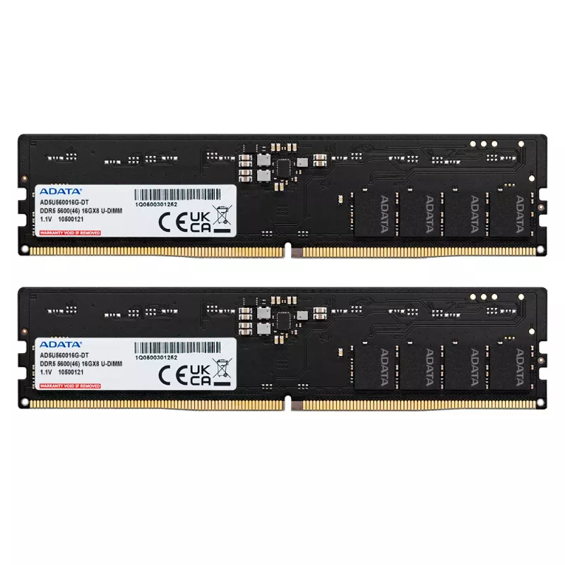 ADATA DDR5 5600 U-DIMM atminties modulis 32 GB 2 x 16 GB 288 kontaktų DIMM ECC