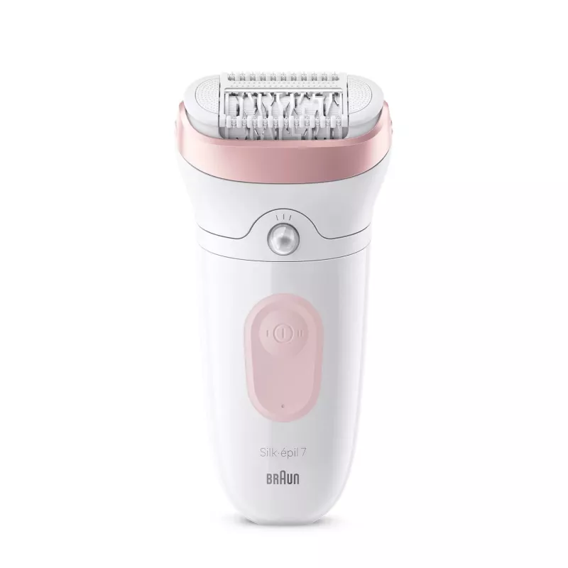 Braun Silk-epil 7 7-000 epiliatorius, rožinis/baltas