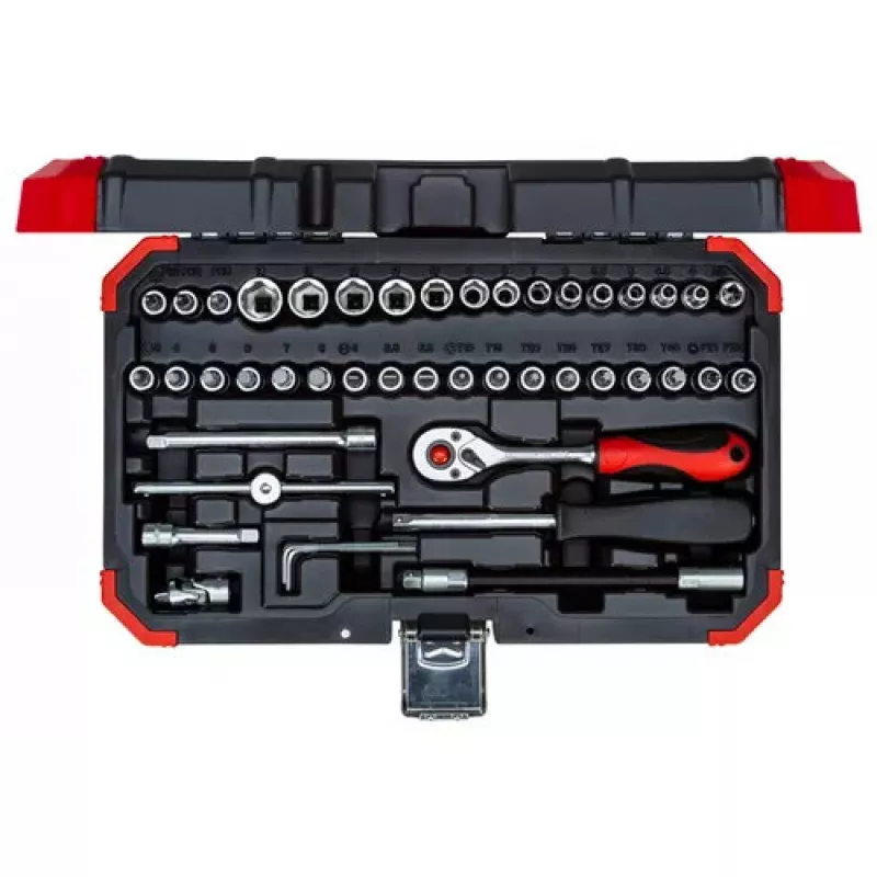 Galvučių rinkinys Gedore R49003046 1/4 colio metrinis