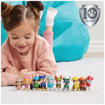 PAW Patrol, 10th Anniversary, All Paws On Deck žaislų figūrėlių dovanų rinkinys su 10 kolekcionuojamų veiksmo figūrėlių, vaikų žaislai nuo 3 metų