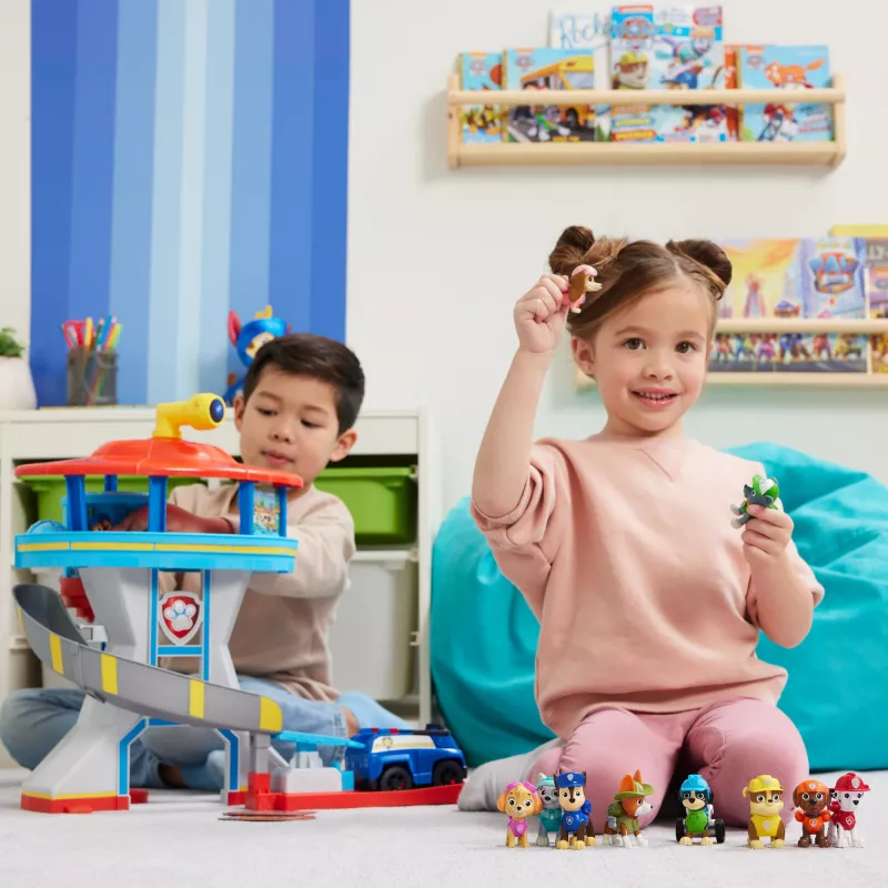 PAW Patrol, 10th Anniversary, All Paws On Deck žaislų figūrėlių dovanų rinkinys su 10 kolekcionuojamų veiksmo figūrėlių, vaikų žaislai nuo 3 metų