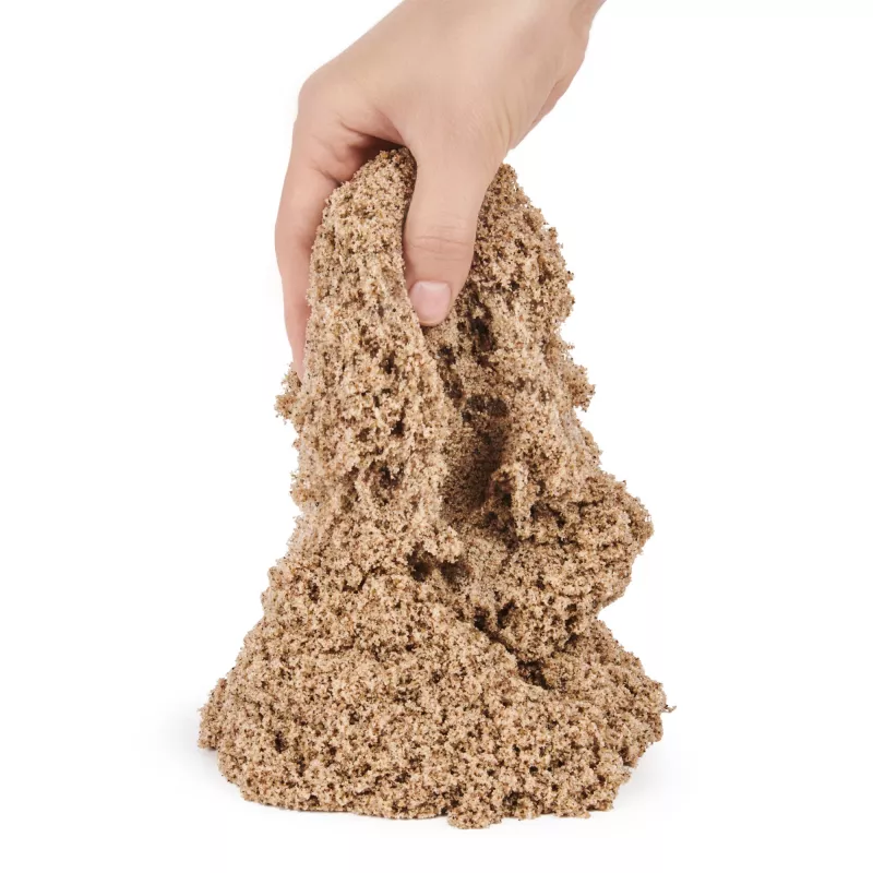 „Kinetic Sand“, 11 lb (5 kg) natūraliai rudos spalvos žaidimų smėlis menams ir amatams, smėlio dėžei, išskirtinai „Amazon“ (pakuotė gali skirtis), formuojami sensoriniai žaislai vaikams nuo 3 metų