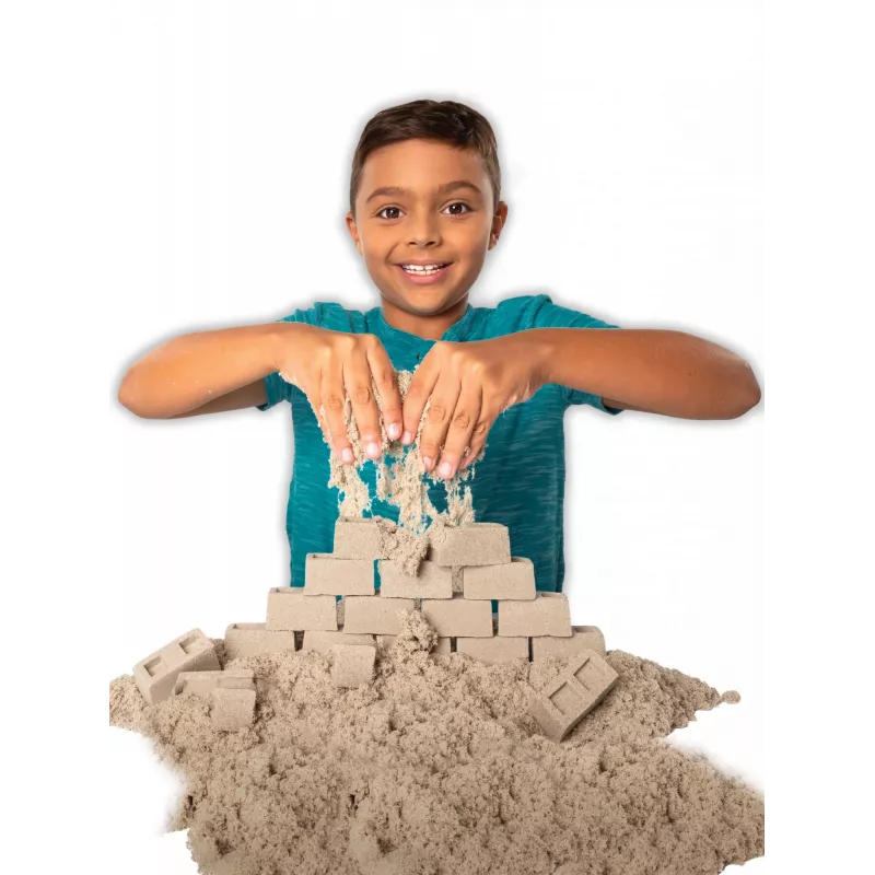 Kinetic Sand , Dig N' Demolish rinkinys su 1 svaru žaidimo smėlio ir žaisliniu sunkvežimiu, sensoriniai žaislai vaikams nuo 5 metų