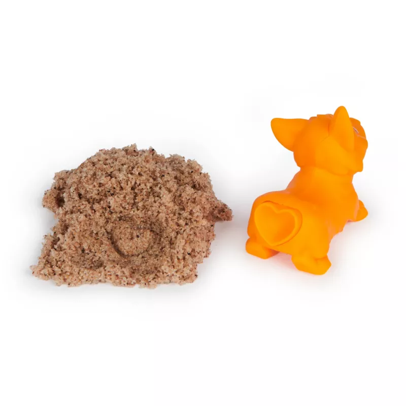 Vaikiškas kinetinio smėlio rinkinys Spinmaster Kinetic Sand Doggie Dig su formele, įvairiaspalvis, amžius 5+