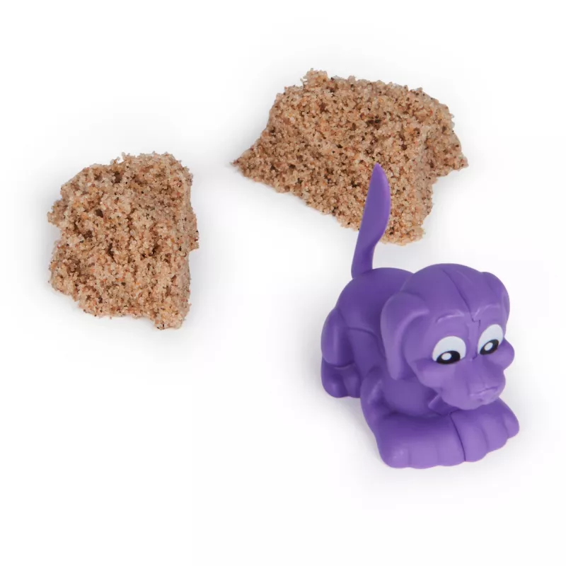 Vaikiškas kinetinio smėlio rinkinys Spinmaster Kinetic Sand Doggie Dig su formele, įvairiaspalvis, amžius 5+
