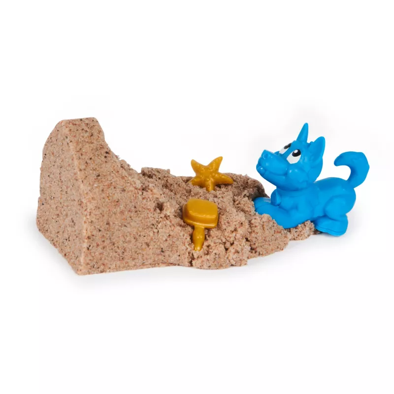 Vaikiškas kinetinio smėlio rinkinys Spinmaster Kinetic Sand Doggie Dig su formele, įvairiaspalvis, amžius 5+