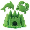 „Kinetic Sand“, 2 svarų žalios spalvos žaidimų smėlis, formuojami sensoriniai žaislai vaikams, pakartotinai uždaromas maišelis (pakuotė gali skirtis), nuo 3 metų