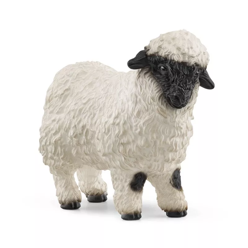 schleich Valais Blacknose Sheep, 3 m., Ūkis, Ūkio gyvūnai / ūkio žaislai, Juoda, Balta, Plastikas