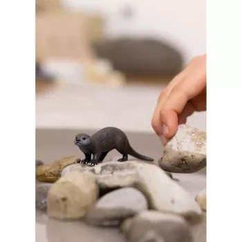 Figūrėlė Schleich Ūdra modelis 14865, ruda, Schleich WILD LIFE kolekcinė figūrėlė