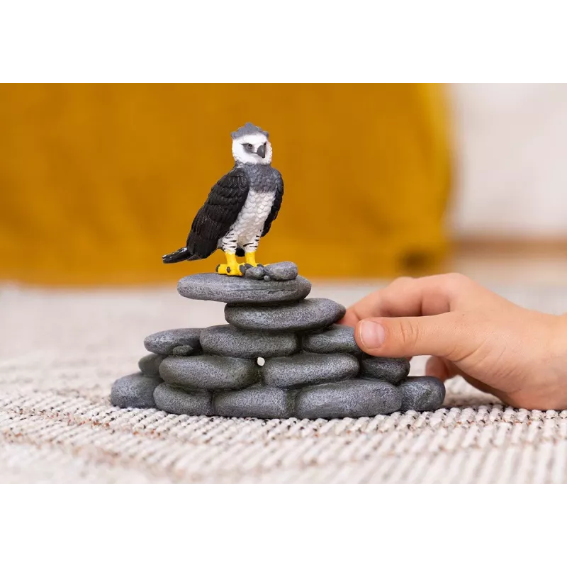 schleich WILD LIFE Harpijos erelis, 3 m., Miškas, Laukiniai gyvūnai / nuotykių žaislai, Juoda, Balta, Geltona, Plastikas