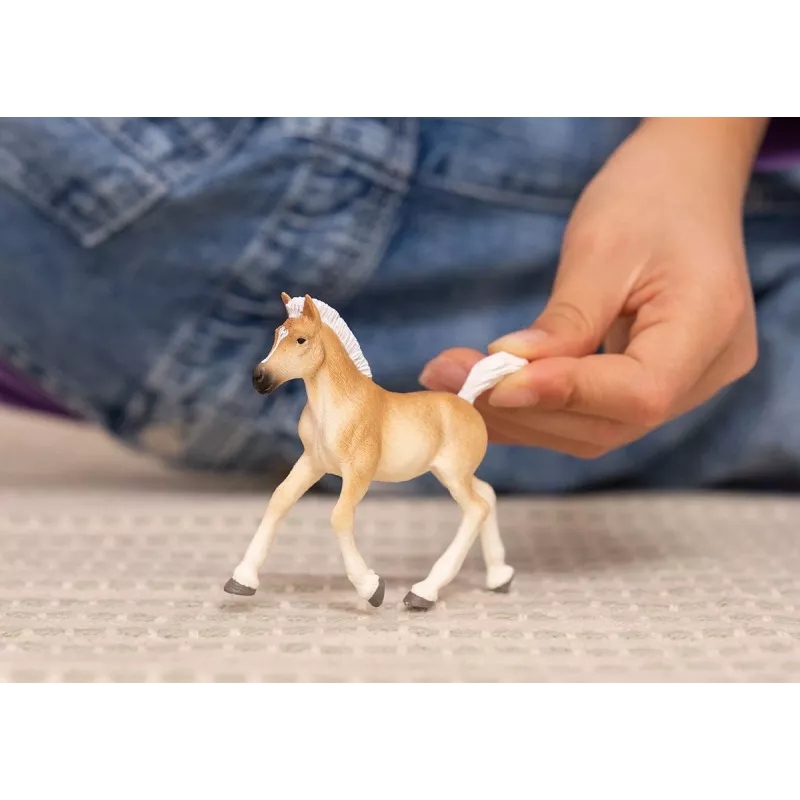 schleich HORSE CLUB Haflinger kumeliukas, 5 m., arkliai, smėlio, rudos spalvos, plastikas