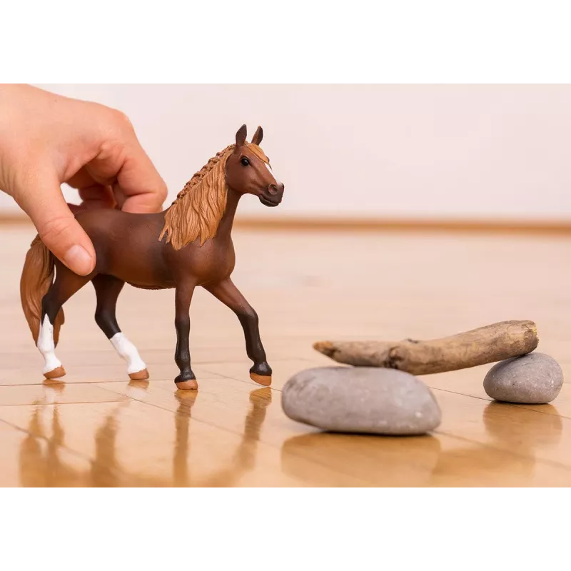 schleich HORSE CLUB Peruano Paso Kumele, 5 m., Žirgai, Ruda, Balta, Plastikas