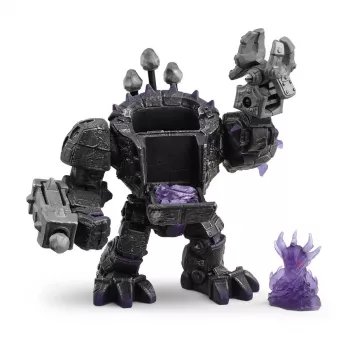 schleich ELDRADOR CREATURES Šešėlių Valdovo Robotas su Maža Būtybe Juodas