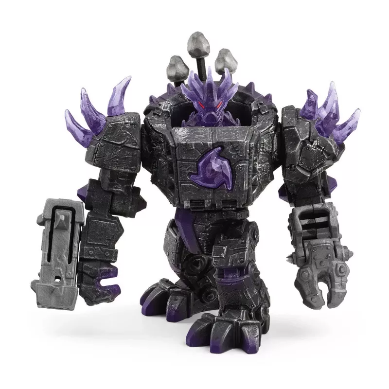 schleich ELDRADOR CREATURES Šešėlių Valdovo Robotas su Maža Būtybe Juodas
