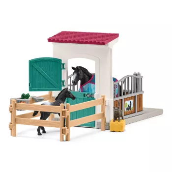 schleich HORSE CLUB Arklidė su kumele ir kumeliuku, Arklių tvartas, Žirgai, 5 m., Įvairiaspalvis, Plastikas