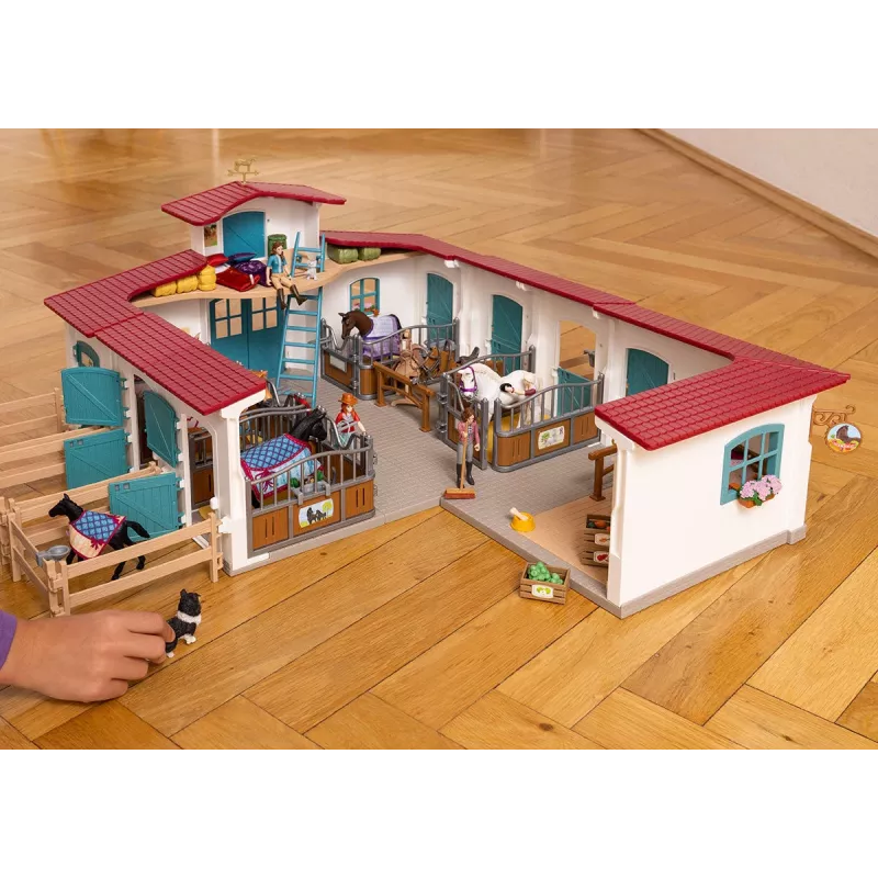 schleich HORSE CLUB Arklidė su kumele ir kumeliuku, Arklių tvartas, Žirgai, 5 m., Įvairiaspalvis, Plastikas