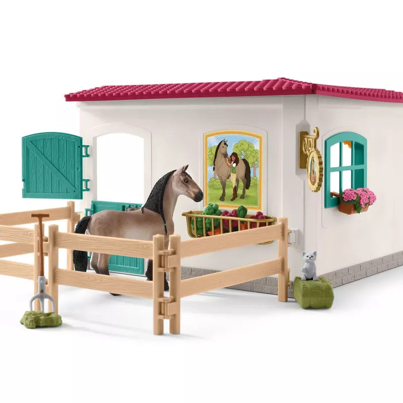 schleich HORSE CLUB Priedas prie balninės, arklidė, arkliai, 5 metai, įvairiaspalvis, plastikas
