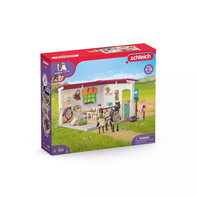 schleich HORSE CLUB Priedas prie balninės, arklidė, arkliai, 5 metai, įvairiaspalvis, plastikas