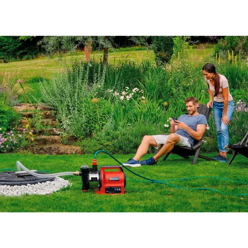Vandens siurblys EINHELL GE‑AW 1144 SMART — 1100 W, programėlės valdymas, sodo laistymas ir vandens perpumpavimas