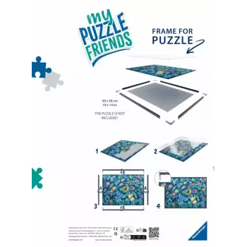 Dėlionės rėmas Ravensburger 17901 – juodas, dėlionėms, rekomenduojamas nuo 12 metų