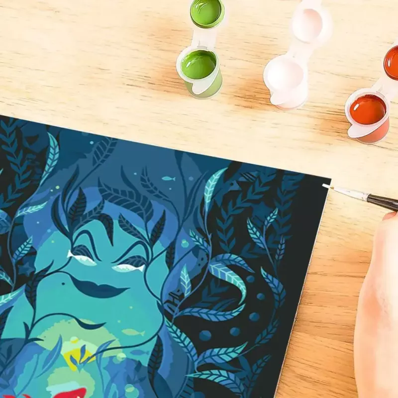Ravensburger Piešimo rinkinys CreArt Disney Ariel ir Ursula 23732 — piešimo rinkinys vaikams su iš anksto atspausdintu motyvu