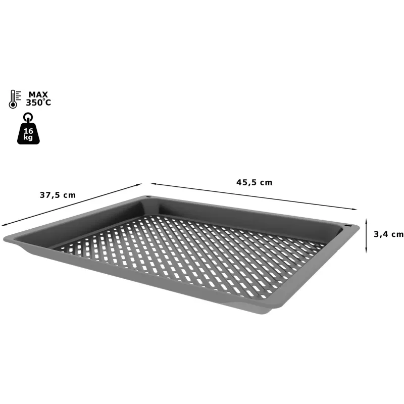 Neff Z1655CA0 orkaitės dalis / priedas Kepimo grotelės Pilka