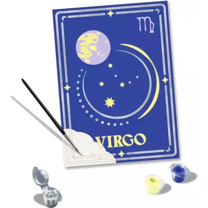 Tapybos rinkinys Ravensburger CreArt Mergelės zodiako ženklas – modelis 23744, kūrybinis rinkinys tapybai