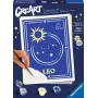 Spalvinimo pagal numerius rinkinys Ravensburger CreArt Zodiako ženklas Liūtas – tapybos rinkinys, modelis 23743