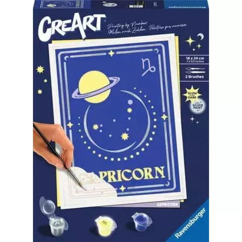 Tapybos rinkinys „Ravensburger CreArt“ Zodiako ženklas Ožiaragis - 23739