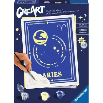 Ravensburger dažymo rinkinys CreArt — Zodiako ženklas Avinas (modelis 23736)