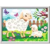 Ravensburger CreArt 23764 tapybos pagal skaičius rinkinys, avis su ėriuku