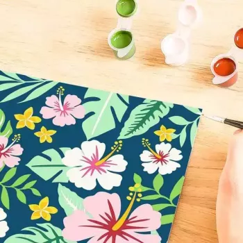 Tapybos rinkinys Ravensburger CreArt – egzotiški augalai (modelis 23729) spalvinimo pagal numerius rinkinys