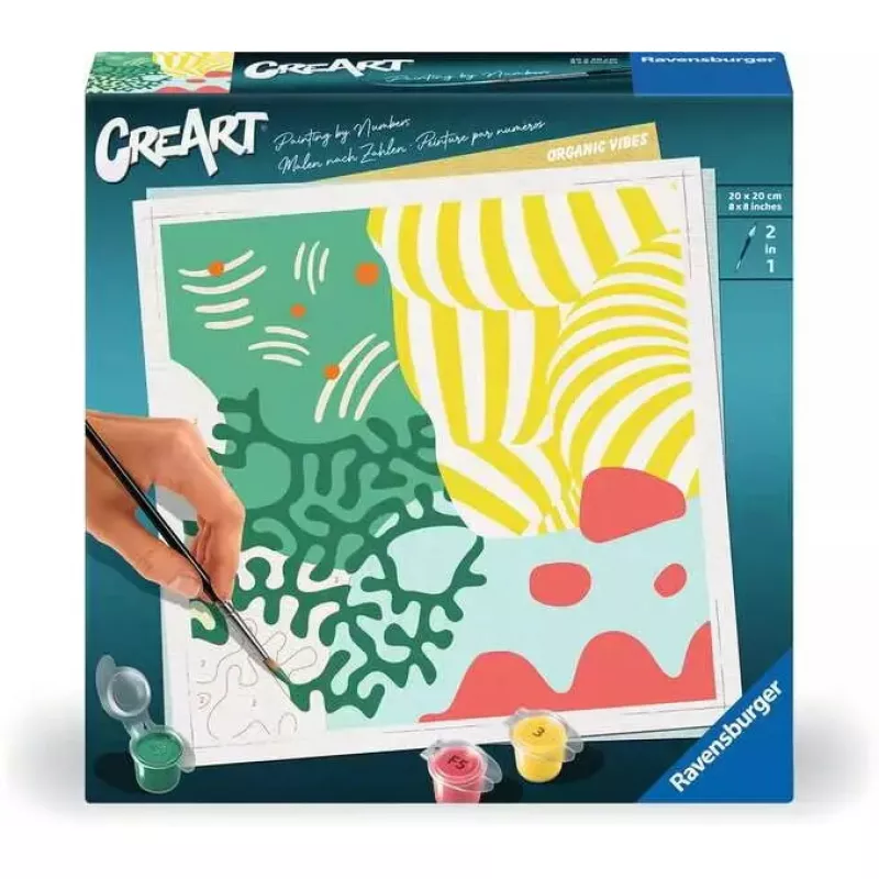 Tapybos rinkinys Ravensburger CreArt - Organic Vibes (meno rinkinys)