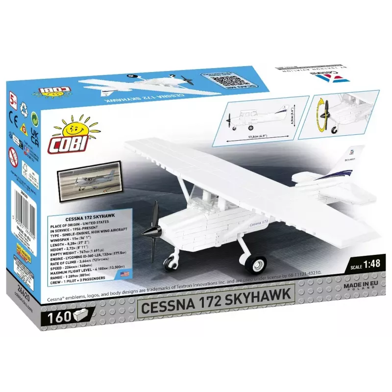 Konstruktorius Cobi Cessna 172 Skyhawk White