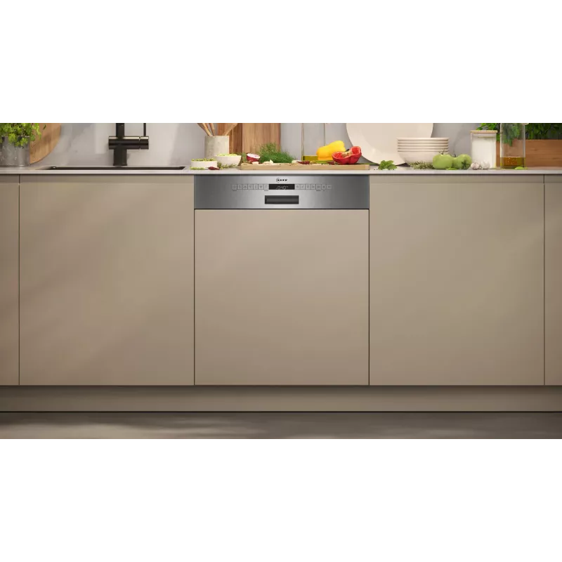 Neff S145EAS01E indaplovė pusiau įmontuojama 13 stalo įrankių komplektų