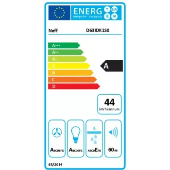 Neff D63IDK1S0 gartraukis Montuojamas ant sienos Juoda 430 m³/val.