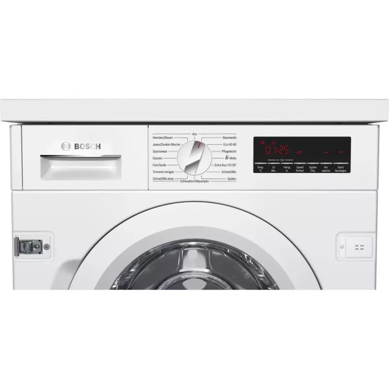 Bosch Serie 8 WIW28443 skalbimo mašina įmontuojama 8 kg 1400 aps./min balta